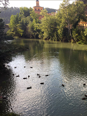 Apartamentos turísticos en Cuenca, al lado del Rio Júcar, en la desembocadura del rio Húecar.